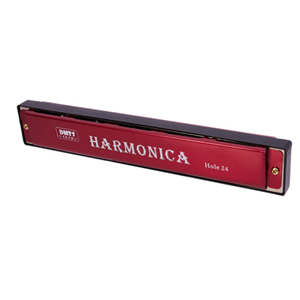 ساز دهنی مدل هارمونیکا 24 سوراخ قرمز Harmonica 24-hole -اسباب بازی